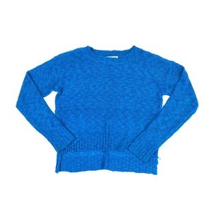 BLUE MARBLE Bright French Blue Sweater | L